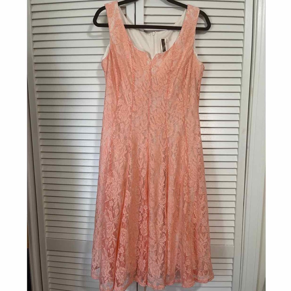 Peach lacy dress